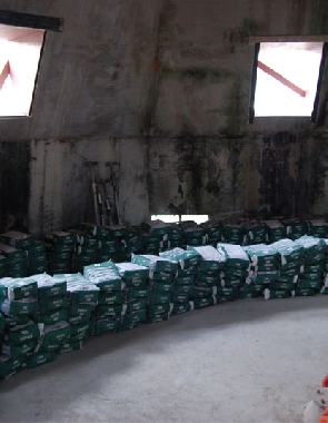 13.000 kg spuitmortel aangevoerd